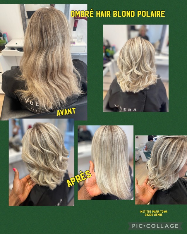 ombré hair blond polaire à Vienne 38200